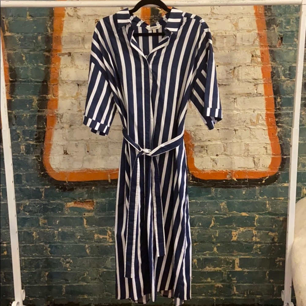 Tucker NYC Striped Dress Size L